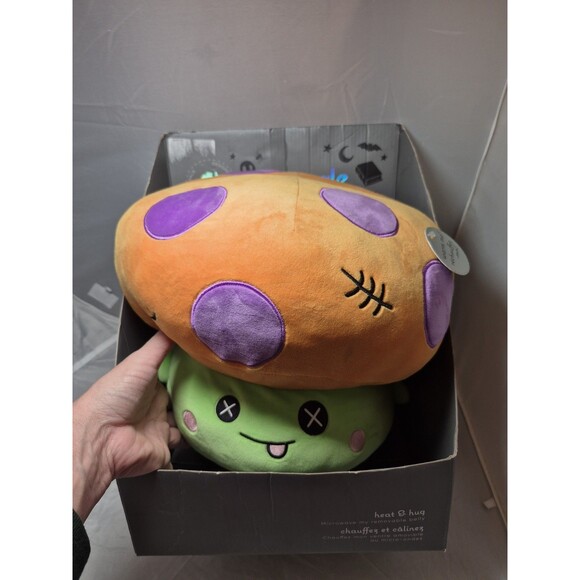 New Snuggle Buddy Frankenstein Mushroom Heat And Hug Heatable Halloween - Picture 1 of 7